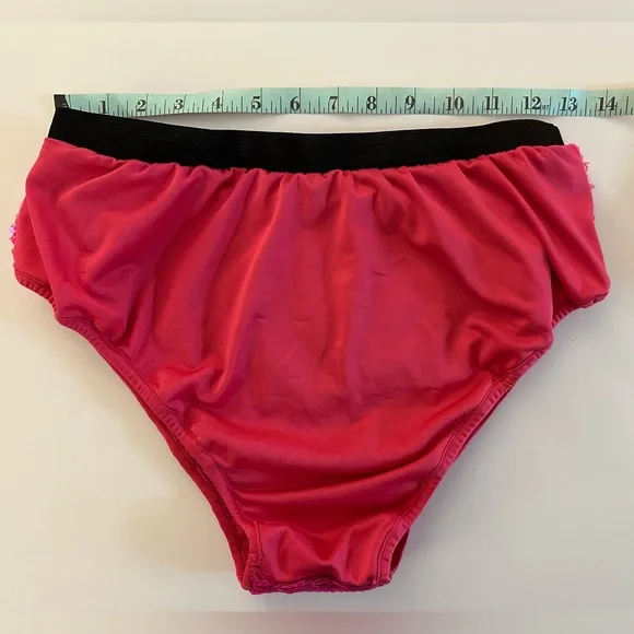 RAVE WONDERLAND Pink Sequin Eye Design Bikini Bottom L/XL - Picture 4 of 8